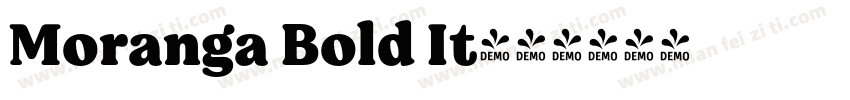 Moranga Bold It字体转换
